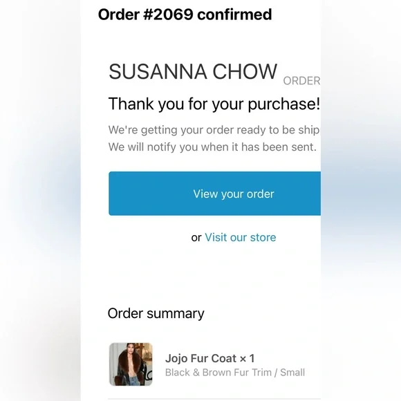 Susanna Chow Jojo Fur Trim Leather Jacket